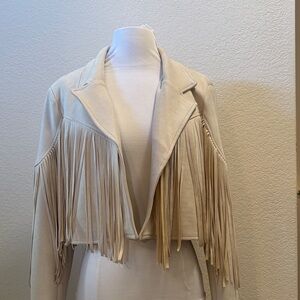 Bohemian Chic Suede Fringe Women's Jacket